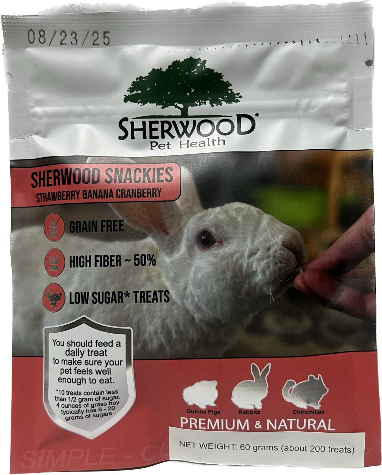 Sherwood Snackies – Strawberry Banana and Cranberry 60g (About 200 treats)